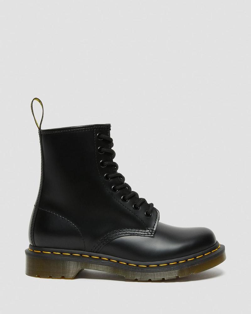 Dr Martens 1460 Smooth Læder Snørestøvler Dame Sort | DK 208DFM